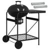 vidaXL Faszenes grills&uuml;tő f&uuml;st&ouml;lő cs&ouml;vekkel 91 x 71 x 107 cm Ac&eacute;l