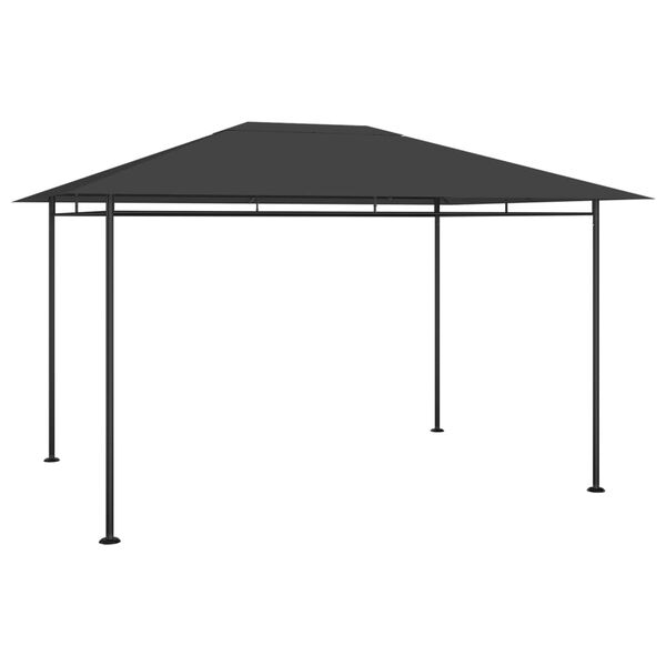 vidaXL antracitsz&uuml;rke pavilon 384x281x270 cm 180 g/m&sup2;