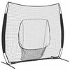 vidaXL Baseball gyakorl&oacute;h&aacute;l&oacute; Fekete 250 x 106 x 209 cm Poli&eacute;szter