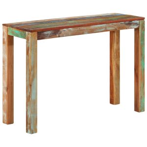 vidaXL t&ouml;m&ouml;r &uacute;jrahasznos&iacute;tott fa t&aacute;lal&oacute;asztal 110 x 35 x 76 cm