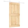vidaXL Cs&uacute;sz&oacute; ajt&oacute; Term&eacute;szetes &eacute;s Feh&eacute;r 100 x 210 cm Szil&aacute;rd Fenyőfa