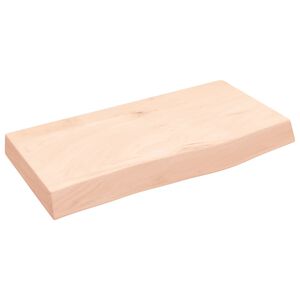 vidaXL kezeletlen t&ouml;m&ouml;r t&ouml;lgyfa fali polc 60x30x(2-6) cm