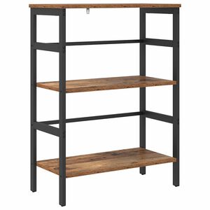 vidaXL K&ouml;nyvespolc 2 szintes 60 x 29,5 x 81 cm Szerelt Fa &Ouml;reg fa