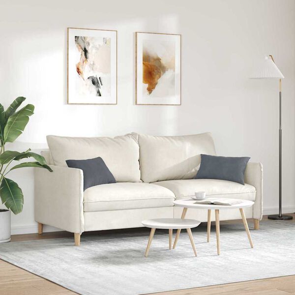 vidaXL Kanapé párnák 2 pcs Sötétszürke 50 x 30 cm Bársonyos szövet