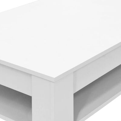 vidaXL fehér faforgácslap dohányzóasztal 110 x 65 x 48 cm