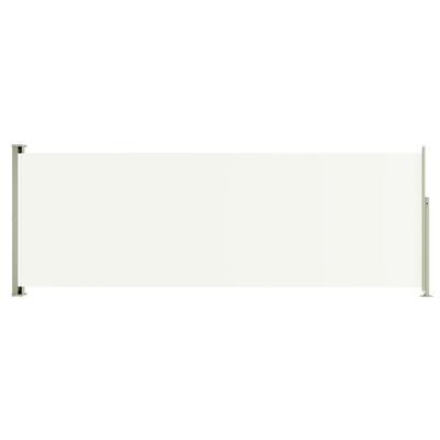 vidaXL krémszínű behúzható oldalsó terasznapellenző 220 x 600 cm