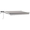 vidaXL LED-es, k&eacute;zi kih&uacute;zhat&oacute; napernyő 3,5 x 2,5 m