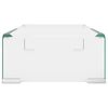 vidaXL átlátszó üveg TV/monitor állvány 40x25x11 cm