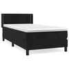 vidaXL fekete b&aacute;rsony rug&oacute;s &aacute;gy matraccal 90x190 cm
