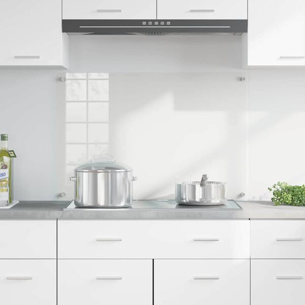 vidaXL Konyhai splashback Átlátszó 90 x 60 cm edzett üveg