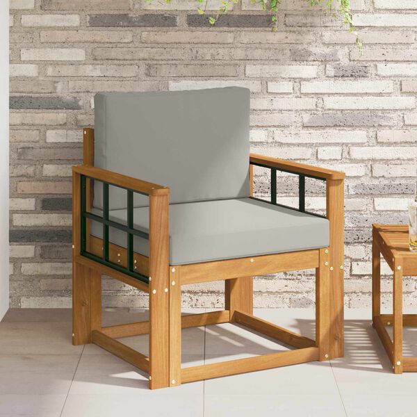 vidaXL K&uuml;lt&eacute;ri kanap&eacute; T&ouml;m&ouml;r ak&aacute;cfa &eacute;s poli&eacute;szter