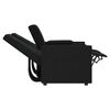 vidaXL fekete sz&ouml;vet k&eacute;tszem&eacute;lyes d&ouml;nthető fotel poh&aacute;rtart&oacute;val