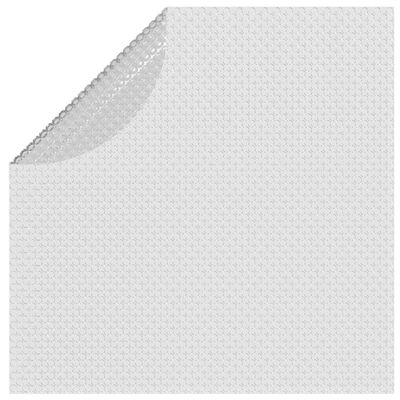 vidaXL szürke napelemes lebegő PE medencefólia 356 cm