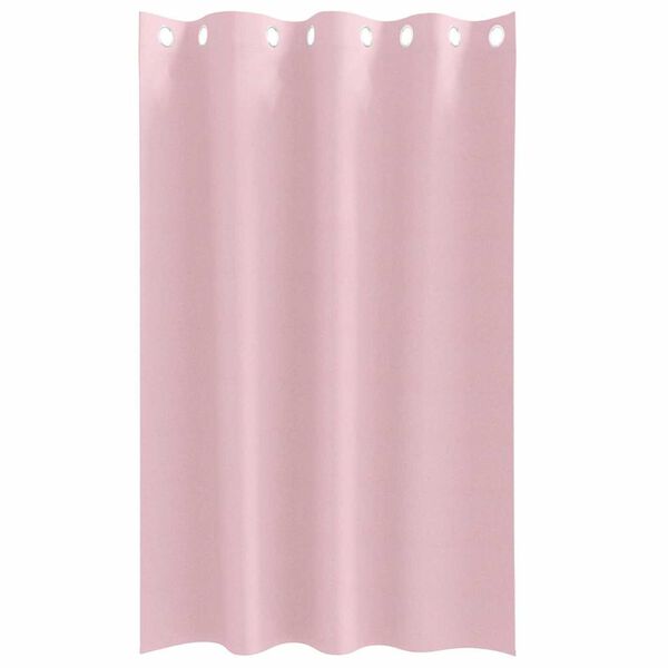 vidaXL Fekete Függöny Gyűrűkkel 2 pcs Babarózsaszín 175 x 140 cm
