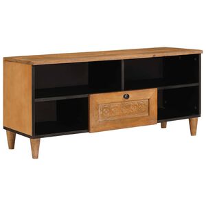 vidaXL TV szekr&eacute;ny fi&oacute;kkal polcokkal 100 x 33 x 46 cm T&ouml;m&ouml;r Mang&oacute;f&aacute;t