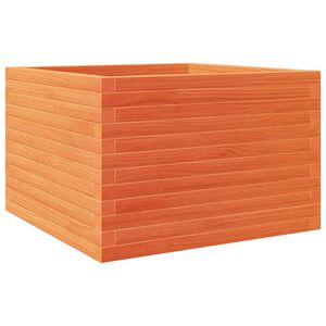 vidaXL viaszbarna t&ouml;m&ouml;r fenyőfa kerti vir&aacute;gl&aacute;da 70 x 70 x 46 cm