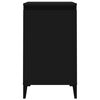 vidaXL fekete szerelt fa &eacute;jjeliszekr&eacute;ny 40x35x70 cm