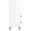vidaXL magasfényű fehér szerelt fa tálalószekrény 34,5 x 34 x 90 cm