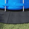 vidaXL Medence alatlappal Fekete Ø 458 cm Poliészter geotextília