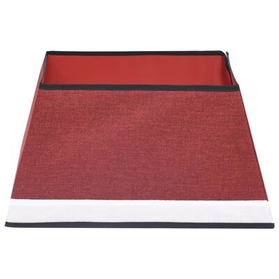 vidaXL piros-fehér karácsonyfatalp-takaró 48 x 48 x 25 cm
