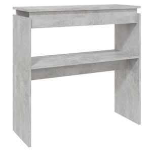 vidaXL betonsz&uuml;rke szerelt fa t&aacute;lal&oacute;asztal 80 x 30 x 80 cm