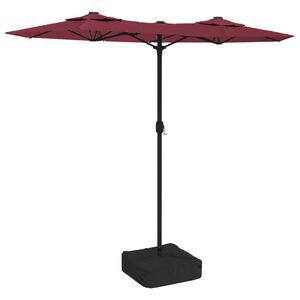 vidaXL bord&oacute; dupla tetős napernyő 316x145 cm