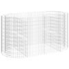 vidaXL horganyzott vas gabion magas&aacute;gy&aacute;s 200x100x100 cm