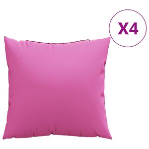 vidaXL Sz&oacute;rt P&aacute;rn&aacute;k 4 pcs R&oacute;zsasz&iacute;n 40 x 40 cm Poli&eacute;szter sz&ouml;vet