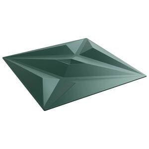 vidaXL Fali panelek 24 db 50 x 50 cm Csillag Z&ouml;ld XPS Hab