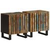 vidaXL 2 db t&ouml;m&ouml;r &uacute;jrahasznos&iacute;tott fa &eacute;jjeliszekr&eacute;ny 40 x 34 x 46 cm