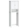 vidaXL BERG feh&eacute;r t&ouml;m&ouml;r fa WC feletti t&aacute;rol&oacute; 60 x 27 x 164,5 cm