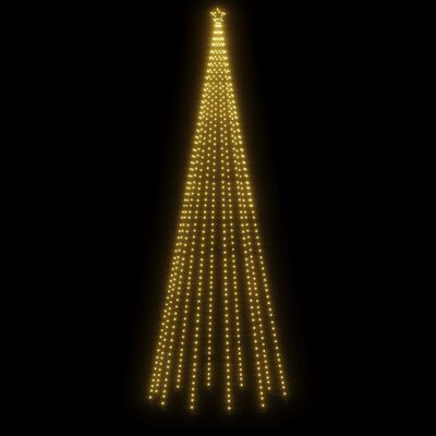 vidaXL kúp alakú karácsonyfa 732 meleg fehér LED-del 160 x 500 cm