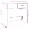 vidaXL füstös tölgy színű szerelt fa íróasztal 80 x 40 x 75 cm