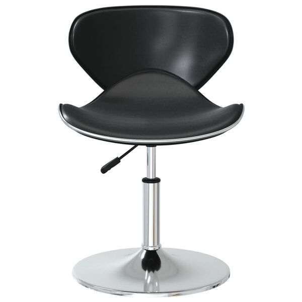 vidaXL 4 db fekete műbőr &eacute;tkezősz&eacute;k