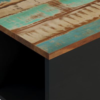 vidaXL tömör újrahasznosított fa dohányzóasztal 60 x 50 x 35 cm