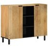 vidaXL kom&oacute;d barna 90x33x75 cm t&ouml;m&ouml;r fa mang&oacute;