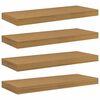 vidaXL Falpolc 4 db B&eacute;zs 60 x 23,5 x 3,8 cm Szerelt Fa
