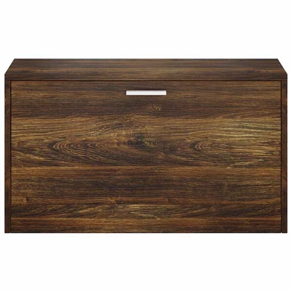 vidaXL f&uuml;st&ouml;s t&ouml;lgy sz&iacute;nű szerelt fa cipőt&aacute;rol&oacute; pad 80 x 24 x 45 cm