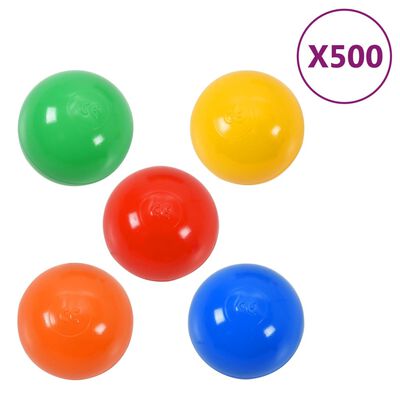 vidaXL 500 db színes játéklabda