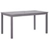 vidaXL sz&uuml;rke antikolt t&ouml;m&ouml;r ak&aacute;cfa kerti asztal 140 x 80 x 74 cm