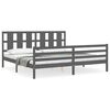 vidaXL sz&uuml;rke t&ouml;m&ouml;r fa &aacute;gykeret fejt&aacute;ml&aacute;val 200 x 200 cm