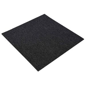 vidaXL Szőnyegcsempe S&ouml;t&eacute;tsz&uuml;rke 50 x 50 cm 4 pcs PP &eacute;s Bitumen