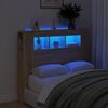 vidaXL sonoma t&ouml;lgy sz&iacute;nű szerelt fa LED-es fejt&aacute;mla 120x18,5x103,5 cm