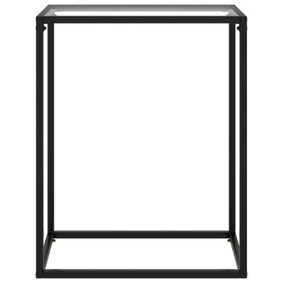 vidaXL átlátszó edzett üveg tálalóasztal 60 x 35 x 75 cm