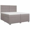 vidaXL Boxspring &aacute;gy matraccal T&oacute;psz&iacute;nű 200 x 200 cm Sz&ouml;vet