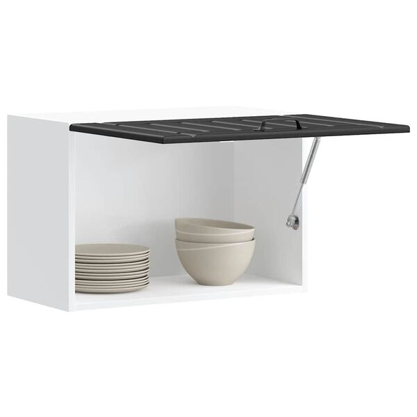 vidaXL Konyhai fali szekr&eacute;ny Lucca fekete szerelt fa