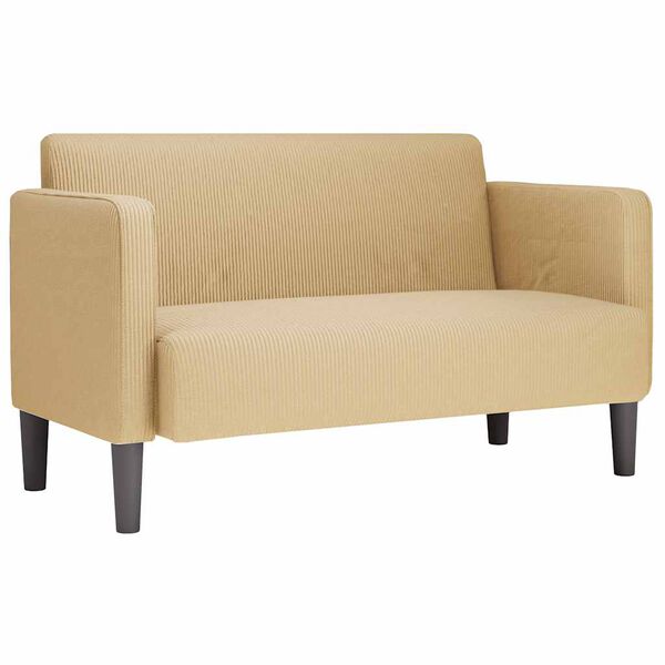 vidaXL sz&uuml;rke-z&ouml;ld kordb&aacute;rsony sz&ouml;vet loveseat kanap&eacute; 109 cm