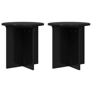 vidaXL N&ouml;v&eacute;ny&aacute;llv&aacute;ny 2 pcs Fekete 40 x 40 x 40 cm Szerelt Fa