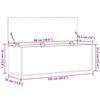 vidaXL Tároló Doboz tárolóval Fekete tölgy 102 x 35 x 35 cm Faanyag