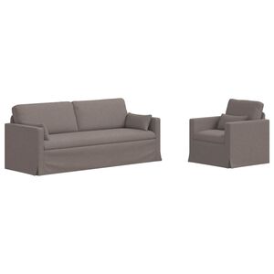 vidaXL Kanap&eacute; Szett 2 pcs T&oacute;psz&iacute;nű 198 x 78 x 80 cm sz&ouml;vet